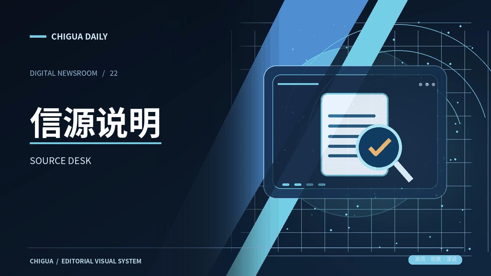 信源说明栏目视觉